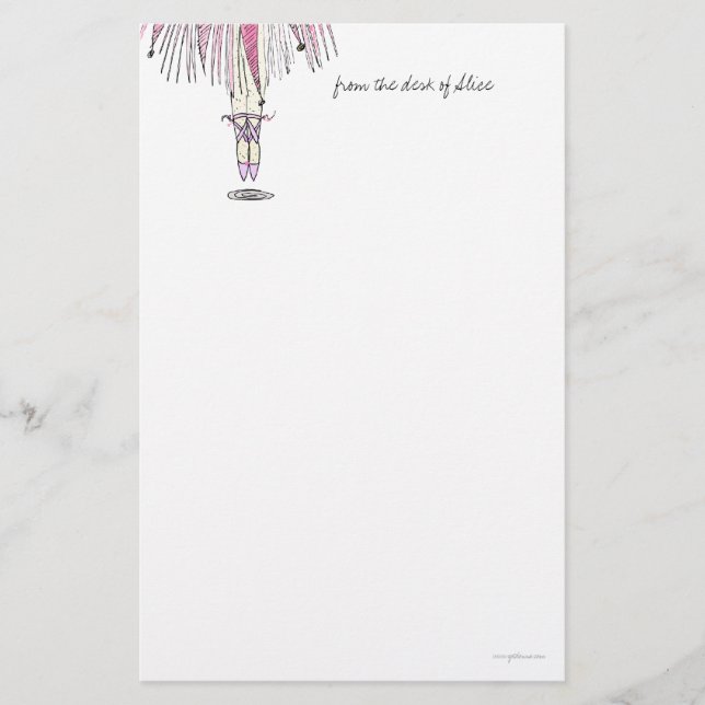 Alice - Ballerina Number One Stationery (Front)