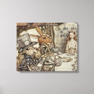Alice Birthday Unbirthday Rabbit Hatter Party Canvas Print