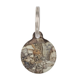 Alice Birthday Unbirthday Rabbit Hatter Party Pet Tag