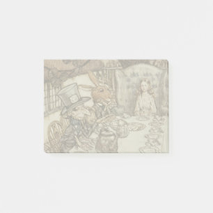Alice Birthday Unbirthday Rabbit Hatter Party Post-it Notes