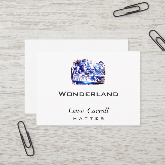 Alice Blue Nova Business Card (Front/Back In Situ)