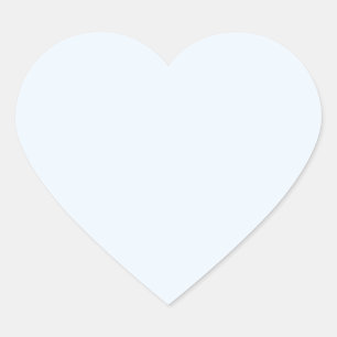 Alice blue (solid colour) heart sticker