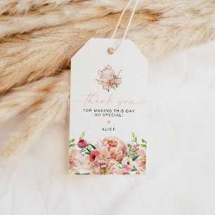 ALICE Blush Watercolor Spring Floral Elegant Favou Gift Tags