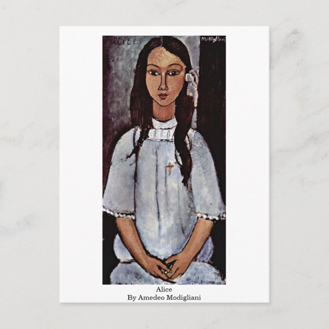 Alice By Amedeo Modigliani Postcard (Front)
