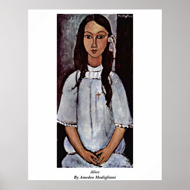 Alice By Amedeo Modigliani Poster (Front)