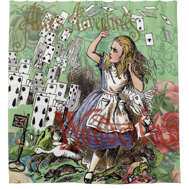 alice cards wonderland hatter rabbit  (Front)