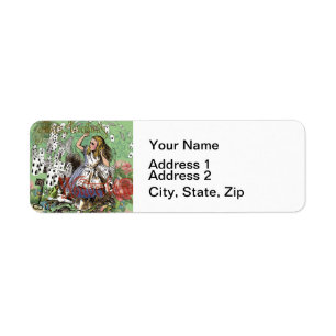 alice cards wonderland hatter rabbit 