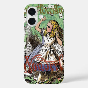 alice cards wonderland hatter rabbit  iPhone 16 case