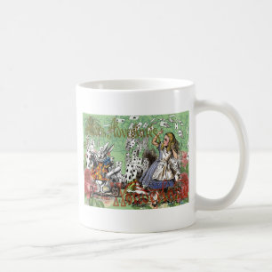 alice cards wonderland hatter rabbit  coffee mug