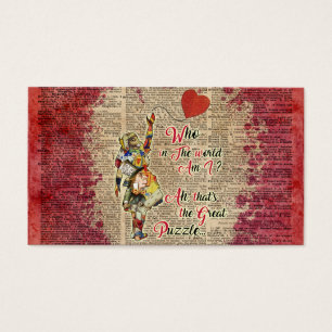 Alice, citation vintage de collage de &Rabbit fou
