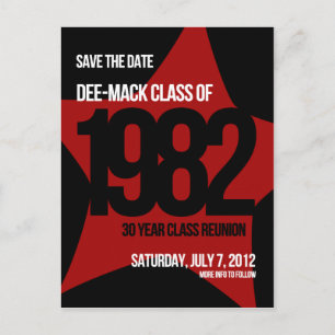 Alice - Class Reunion Announcement Postcard