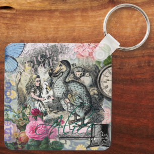 Alice Classic Wonderland Dodo Tenniel Art Keychain
