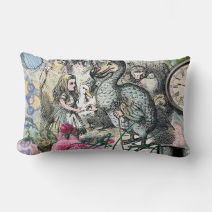 Alice Classic Wonderland Dodo Tenniel Art Lumbar Pillow