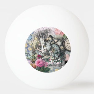 Alice Classic Wonderland Dodo Tenniel Art Ping Pong Ball