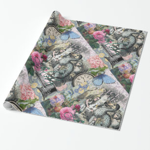 Alice Classic Wonderland Dodo Tenniel Art Wrapping Paper