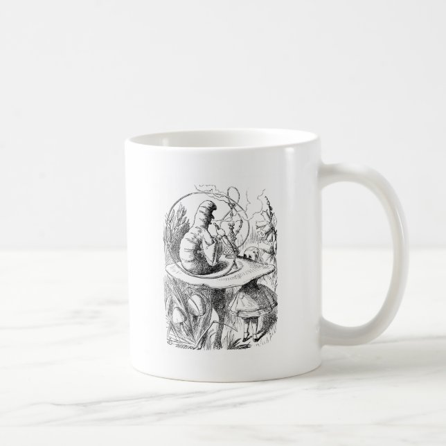 Alice consults The Caterpillar Coffee Mug (Right)