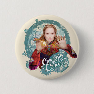 Alice   Curiouser and Curiouser 2 Inch Round Button