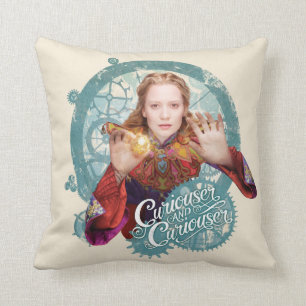 Alice   Curiouser and Curiouser 2 Throw Pillow