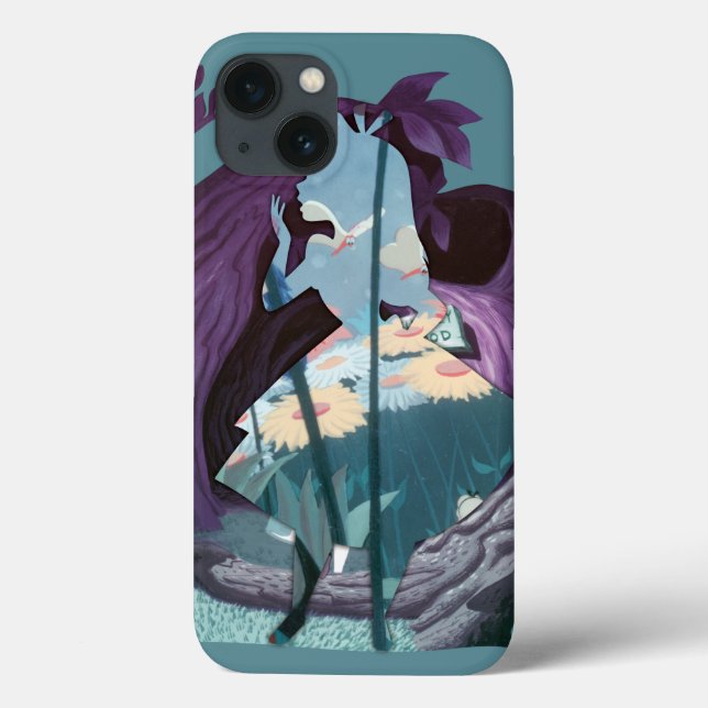 Alice Daisy Field Silhouette in Tulgey Woods Case-Mate iPhone Case (Back)