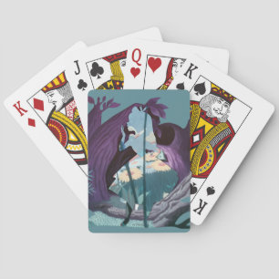 Alice Daisy Field Silhouette in Tulgey Woods Playing Cards