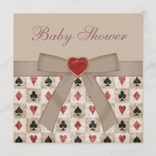 Alice dans des invitations de thé de baby shower
