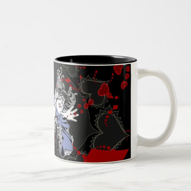 Alice dans la tasse gothique de fractale de Lolita (Droit)