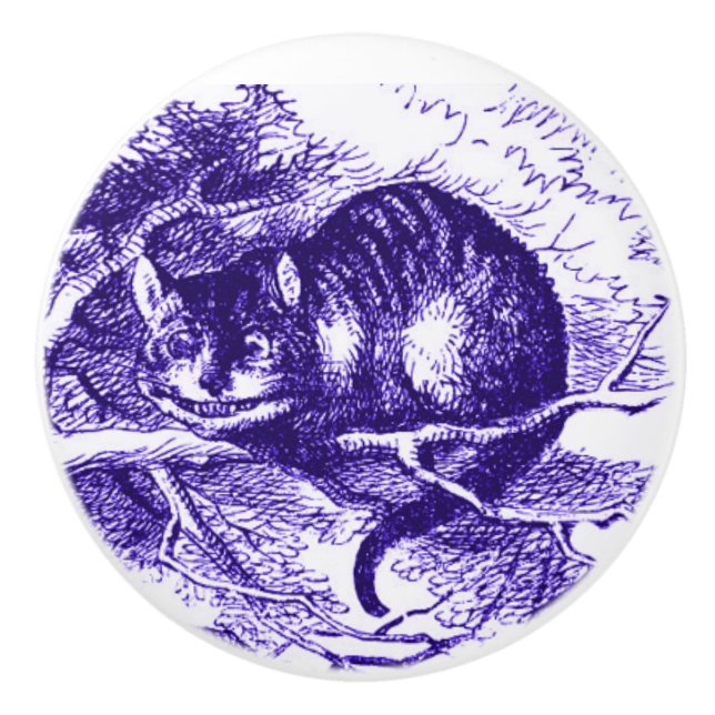 Alice dans le bouton de pourpre de chat de (Devant)