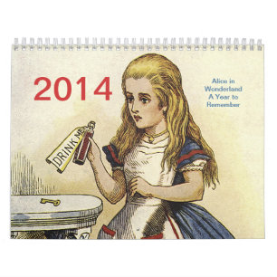 Alice dans le calendrier du pays des merveilles