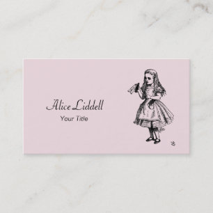 Alice dans le carte de visite du pays des