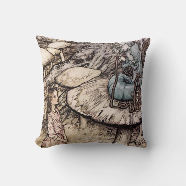 Alice dans le coussin de Caterpillar du pays des (Recto)