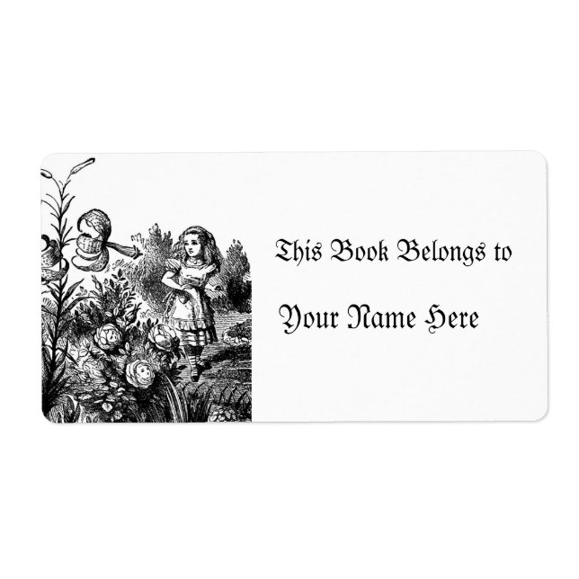 Alice dans le jardin (Devant)