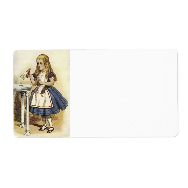 Alice dans le pays des merveilles étiquettes de li (Devant)