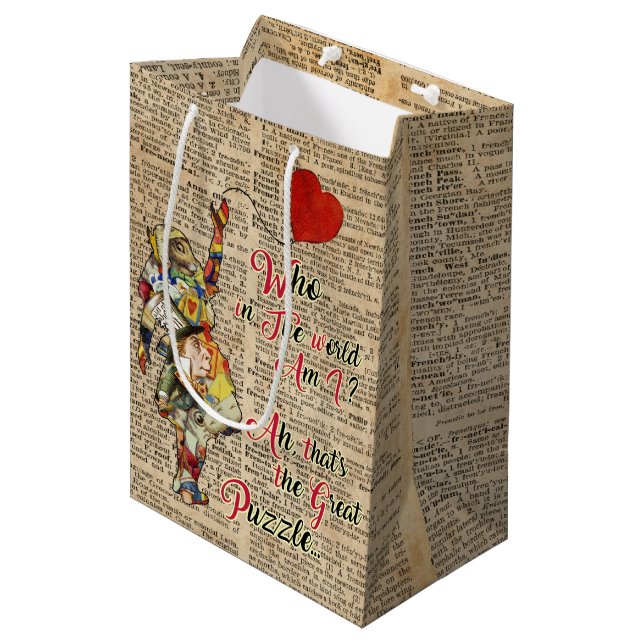 Alice dans le sac fait sur commande de cadeau de (Devant Angle)