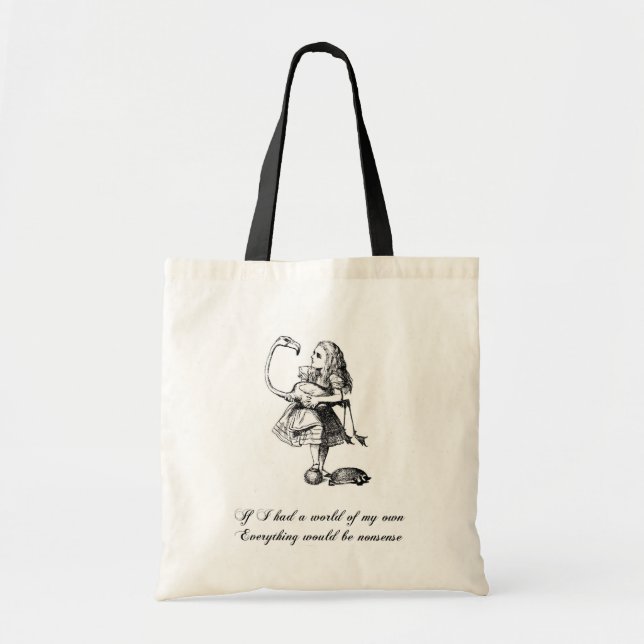 Alice dans le sac fourre-tout à toile du pays des (Devant)