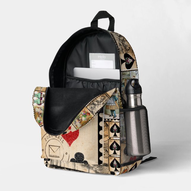 Alice dans le sac scolaire du pays des merveilles (Coin arrière droit (ouvert))