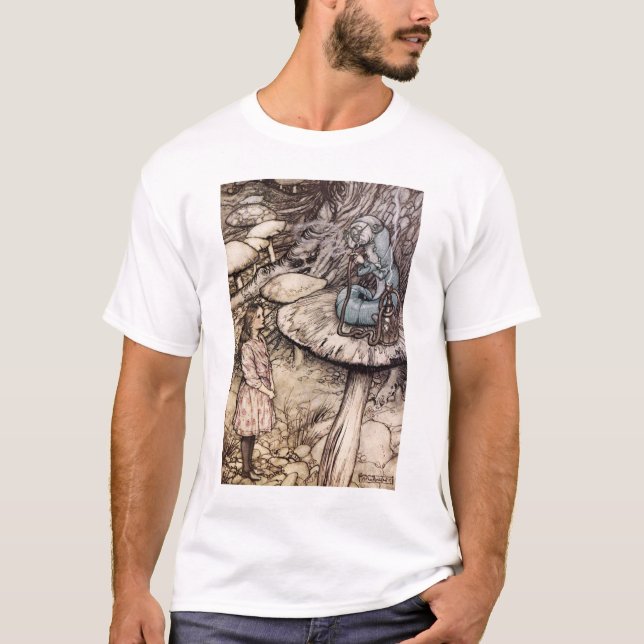 Alice dans le T-shirt de Caterpillar du pays des (Devant)