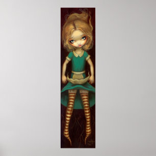 Alice Descending alice in wonderland Art Print