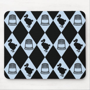 Alice Dodo and Thimble Pattern Mouse Pad