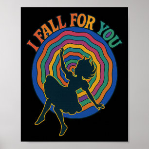 Alice Down Rabbithole I Fall For You Love Valentin Poster