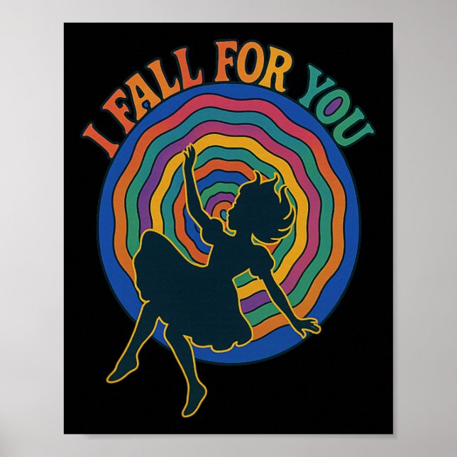 Alice Down Rabbithole I Fall For You Love Valentin Poster (Front)