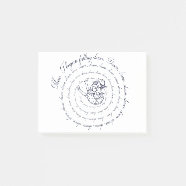 Alice Down The Rabbit Hole Post-it Notes (Front)