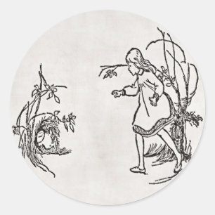 Alice Down The Rabbit Hole Sticker