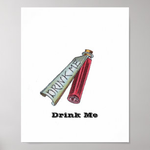Alice - Drink Me  1865 Poster