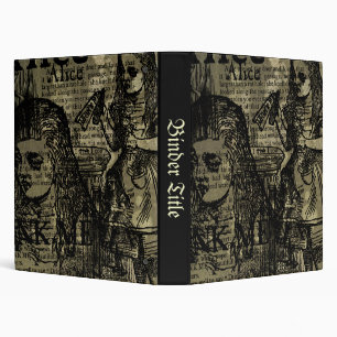 Alice Drink Me Collage Binder