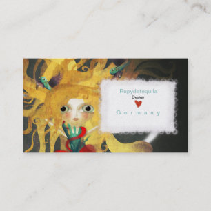 Alice en Carte de visite du pays des merveilles