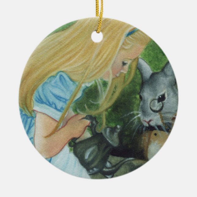 Alice en ornement de Noël du pays des merveilles (Devant)
