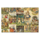 Alice en papier de soie de soie du pays des