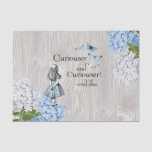 Alice en papier de soie de soie floral plus