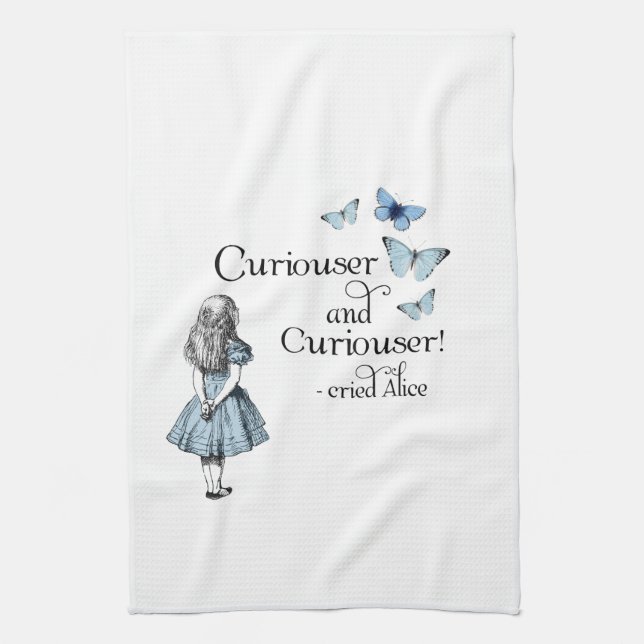 Alice en serviette plus curieuse de papillon du (Vertical)