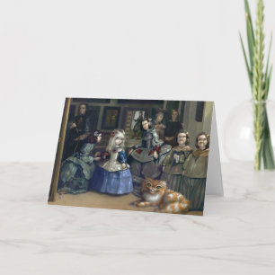 "Alice et carte de voeux de Las Meninas"